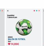 Oferta de Balón de fútbol  por 14,99€ en Juguettos