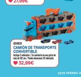 Oferta de A0348639  CAMIÓN DE TRANSPORTE CONVERTIBLE  Incluye 3 vehiculos/Se convierte en una pista de más de 182 cm/Puede almacenar 20 vehiculos  32,99€  por 32,99€ en Juguettos