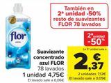 Oferta de Suavizante concentrado azul FLOR  por 4,75€ en Carrefour