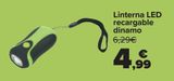 Oferta de Linterna LED Recargable dinamo  por 4,99€ en Carrefour