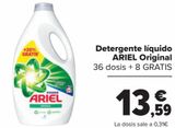 Oferta de Detergente líquidos ARIEL Original  por 13,59€ en Carrefour