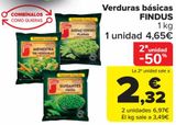 Oferta de Verduras básicas FINDUS por 4,65€ en Carrefour