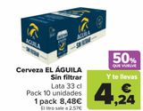 Oferta de Cerveza EL ÁGUILA Sin filtrar  por 8,48€ en Carrefour