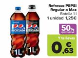Oferta de Refresco PEPSI Regular o Max por 1,25€ en Carrefour