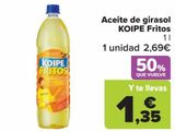 Oferta de Aceite de girasol KOIPE Fritos por 2,69€ en Carrefour