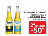 Oferta de En cerveza CORONA y CORONA Cero en Carrefour