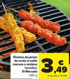 Oferta de Pinchos de jamón de cerdo al estilo moruno o andaluz Carrefour El Mercado por 3,49€ en Carrefour