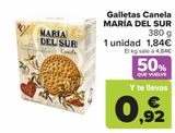 Oferta de Galletas Canela MARÍA DEL SUR por 1,84€ en Carrefour