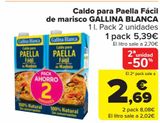 Oferta de Caldo para Paella Fácil de marisco GALLINA BLANCA por 5,39€ en Carrefour