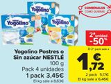 Oferta de Yogolino Postres o Sin azúcar NESTLÉ  por 3,45€ en Carrefour