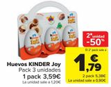 Oferta de Huevos KINDER Joy   por 3,59€ en Carrefour