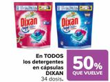 Oferta de En TODOS los detergente de cápsulas DIXAN  en Carrefour