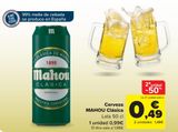 Oferta de Cerveza MAHOU Clásica por 0,99€ en Carrefour