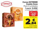 Oferta de Conos EXTREME Cookie Cone por 5,69€ en Carrefour
