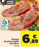 Oferta de Chuletas de pavo al ajillo Carrefour por 6,89€ en Carrefour