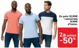 Oferta de En polo 12,99€ y camiseta 9,99€ de hombre  en Carrefour