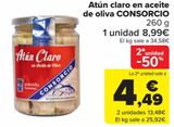Oferta de Atún claro en aceite de oliva CONSORCIO por 8,99€ en Carrefour