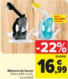 Oferta de Máscara de buceo  por 16,99€ en Carrefour