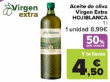 Oferta de Aceite de oliva Virgen Extra HOJIBLANCA por 8,99€ en Carrefour