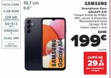 Oferta de Smartphone libre GALAXY  A14 por 199€ en Carrefour