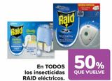 Oferta de En TODOS los insecticidas RAID Eléctricos  en Carrefour