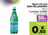Oferta de Agua con gas SAN PELLEGRINO por 0,99€ en Carrefour