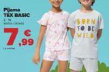 Oferta de Pijama TEX BASIC  por 7,99€ en Carrefour