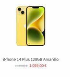Oferta de IPhone 14 Plus 128GB Amarillo  1.159,00 € 1.059,00 €  por 1059€ en K-tuin