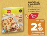 Oferta de Lasaña Bontà d'Italia SCHÄR  por 4,39€ en Carrefour