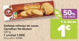Oferta de Galletas rellenas de cacao Carrefour No Gluten!  por 1,99€ en Carrefour