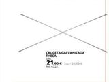 Oferta de Cruceta galvanizada theca por 21,9€ en Coferdroza