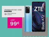 Oferta de ZTE Blade A72 3GB + 64GB  RAM ampliable a 5GB  Carga rápida 22,5w 5.130mAh  149€  99€  ZTE  Blade A72  por 99€ en Phone House