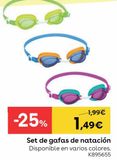 Oferta de Gafas de natación por 1,49€ en ToysRus