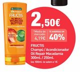 Oferta de Productos para el cabello Fructis por 2,5€ en PrimaPrix