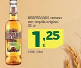 Oferta de Cerveza con tequila Desperados por 1,25€ en HiperDino