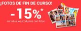 Oferta de ¡FOTOS DE FIN DE CURSO!  -15%**  en todos los productos con fotos   en Fotoprix