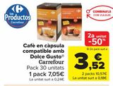 Oferta de Café en cápsula compatible con Dolce Gusto® Carrefour por 7,05€ en Carrefour Market