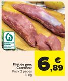 Oferta de Solomillo de cerdo Carrefour por 6,89€ en Carrefour Market