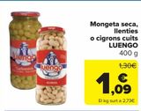 Oferta de Alubia, Lenteja o Garbanzo cocido LUENGO por 1,09€ en Carrefour Market