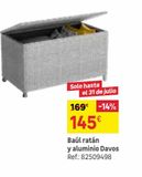 Oferta de Baúl ratán y aluminio Davos por 145€ en Leroy Merlin