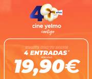 Oferta de Yelmo cines | Consigue tu bono digital de 4 entradas por | 20/7/2022 - 20/10/2022