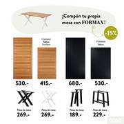Oferta de Casa | iCompon tu propia mesa con FORMAX! -15% | 23/5/2023 - 6/6/2023