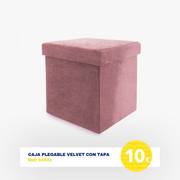 Oferta de Tiendas MGI | Caja plegable velvet con tapa desde 10€ | 7/3/2023 - 21/3/2023