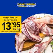 Oferta de Cash Fresh | Cordero lechal con cabeza y asadura por 13,95€ | 1/12/2022 - 7/12/2022