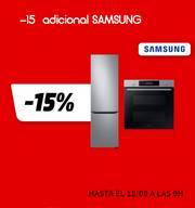 Oferta de Media Markt | Hasta -15% dto en electrodomésticos Samsung | 8/8/2022 - 18/8/2022