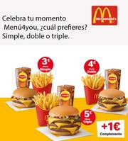 Oferta de McDonald's | Celebra tu momento Menú4you! | 16/11/2022 - 30/11/2022