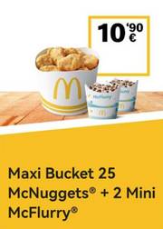 Oferta de McDonald's | Maxi Bucket + 2 mini McFlurry | 5/7/2022 - 19/7/2022