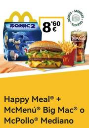 Oferta de McDonald's | Happy Meal + McMenú por solo | 24/5/2022 - 21/6/2022