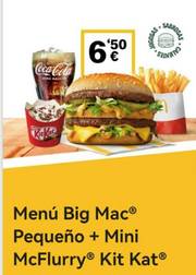 Oferta de McDonald's | Menú Big Mac + Mc Flurry | 24/5/2022 - 6/6/2022