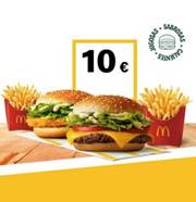 Oferta de McDonald's | 2 hamburguesa + 2 patatas por | 25/4/2022 - 23/5/2022